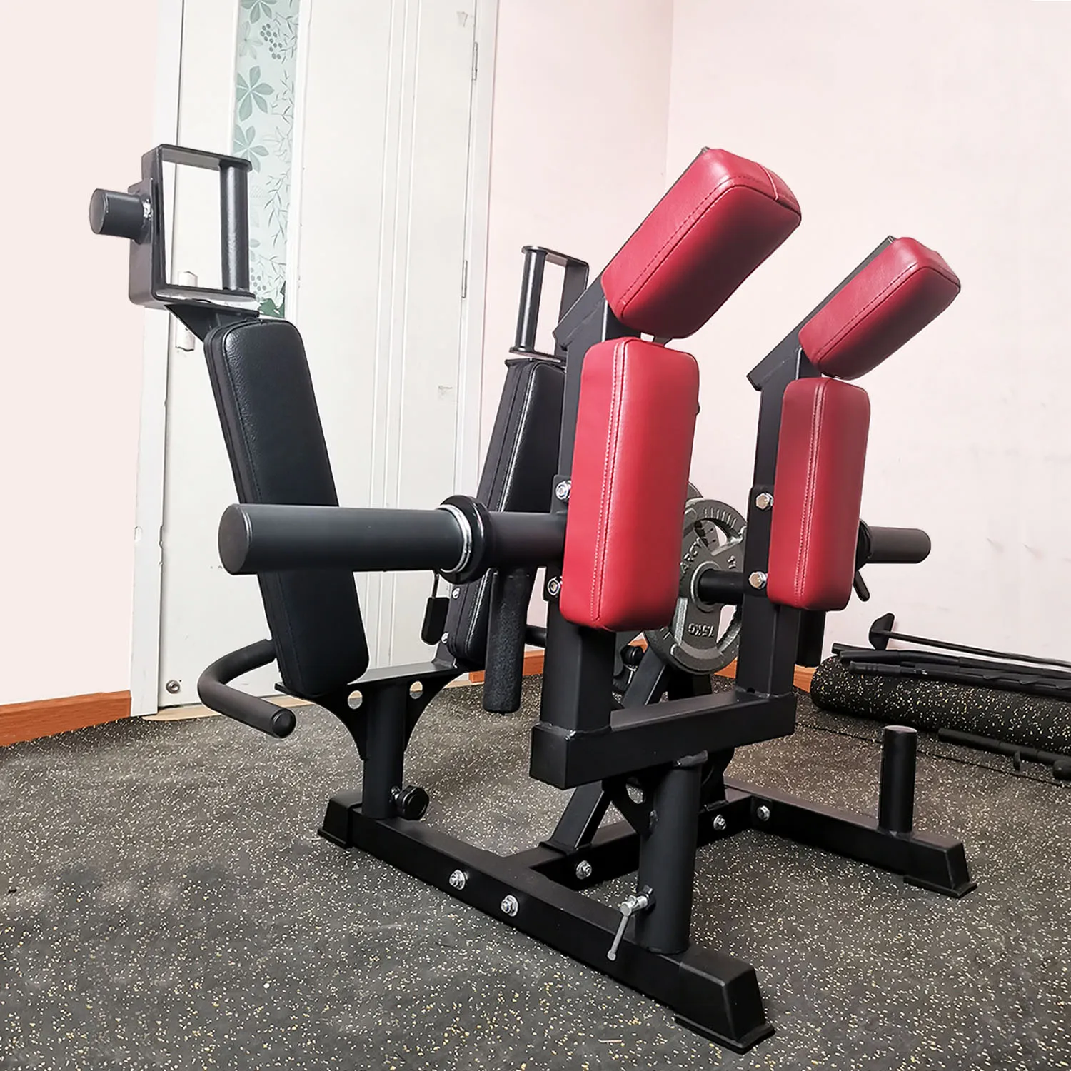 Adjustable Floor Barbell Plate Rack Space-efficient Weight Disc Storage Holder Barbell Bracket Home Fitness Dumbbell Plates Fram