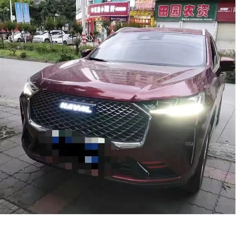 for haval h6 dargo f7 m6 h9 jolion car front logo led light great wall gwm grill coupe h6s 2023 2022 2024-2012 2018