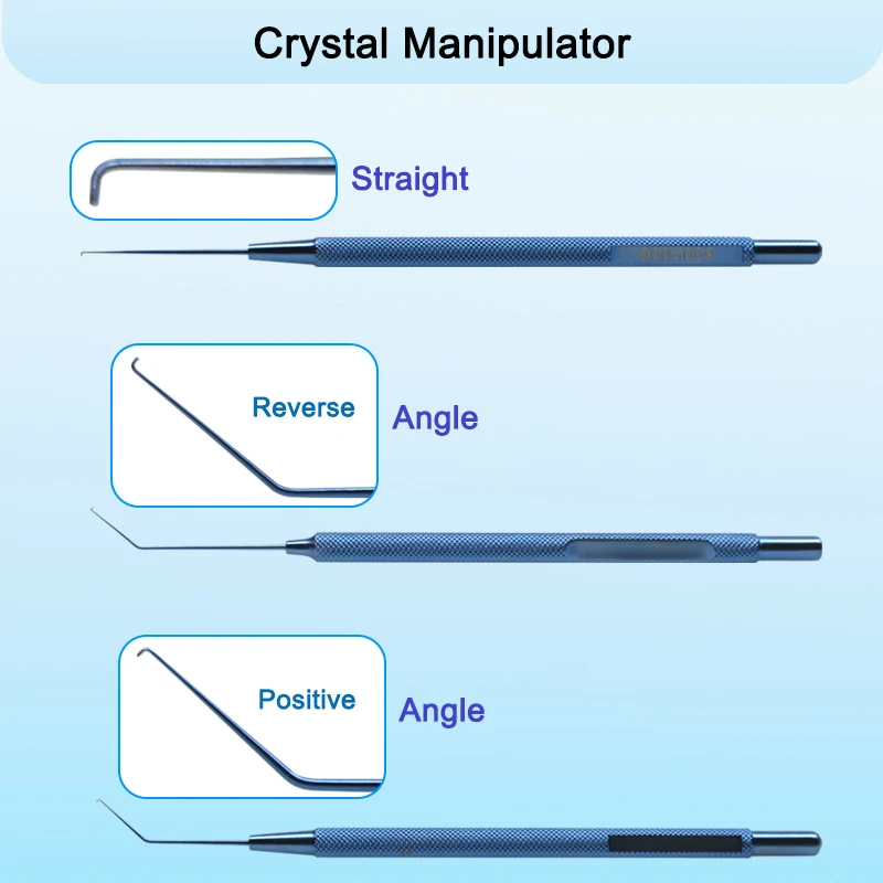

Ophthalmic Reverse Sinskey Hook Lens Manipulator Hook 0.7mm Angled/Straight Tip Autoclavable Eye Surgical Instrument