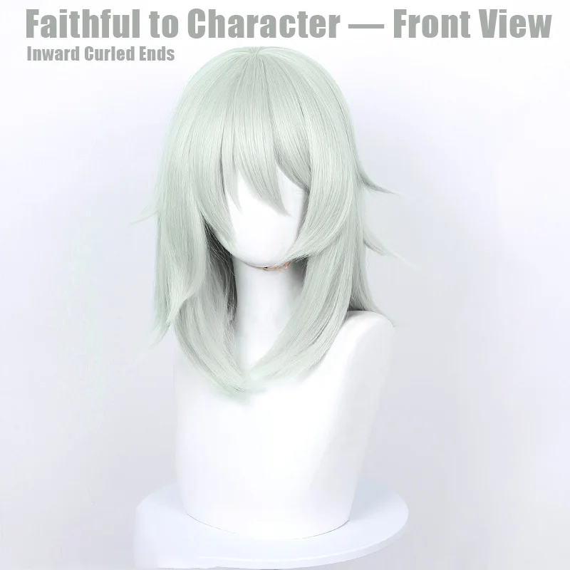 Anime Chainsmoker Cat Yaniko Satou Cosplay Wig Realistic Scalp Top Short Hair For Halloween Comicon Party Adult Women Men
