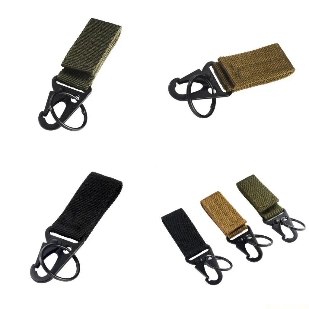 

X90D Tactically Keyring Belt Holder Keychain Keeper Buckle Hanging Hook Holder Gear