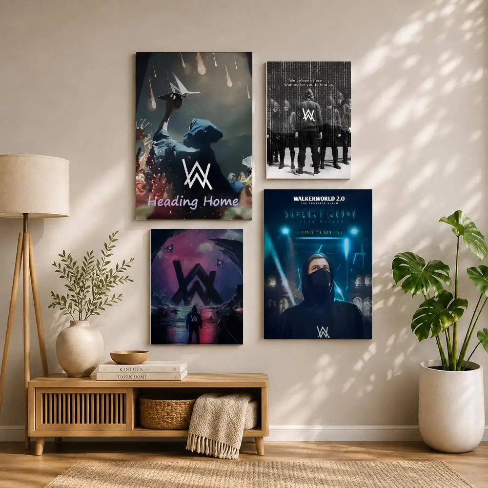 Singer A-Alan WalkerS Poster HD Self Adhesive Waterproof Wall Art Ideal for Home Office Dorm Bedroom Great Gift