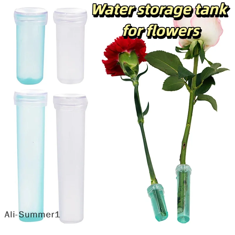【E】20Pcs/bag Portable water storage tank for Flowers Plants Nutrition Tube With Cap Keep Plants Alive Hydroponic Container