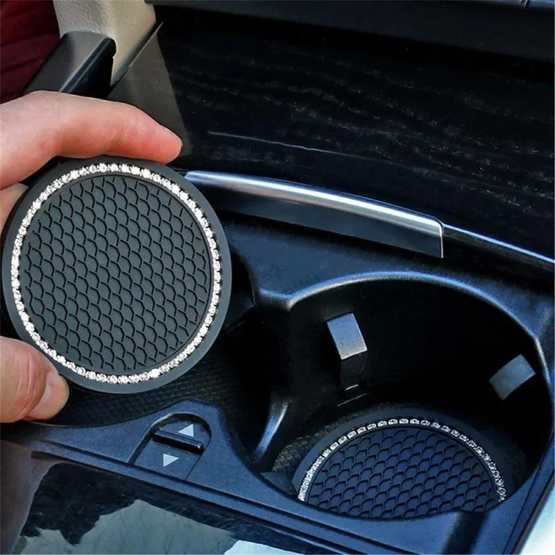 

Car Coaster Water Cup Bottle Holder Anti-slip Pad Mat Silica Gel For Interior Decoration Car Styling Accessories