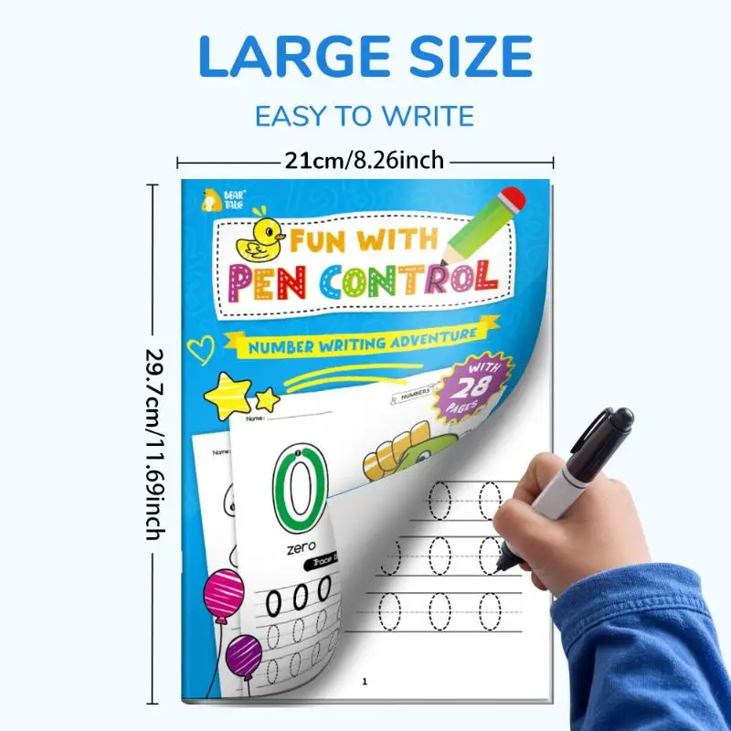 1Pcs Preschool Learning English Teaching Montessori Education Calligraphy And Painting Textbook For Child Read Workbook Alphabet