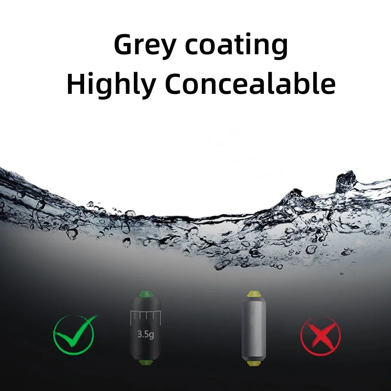 New Water Drop Sinkers with Scale Adjustable Fishing Weights Kit Fishing Alertness Compact Cylindrical Graduated Fishing Sinkers
