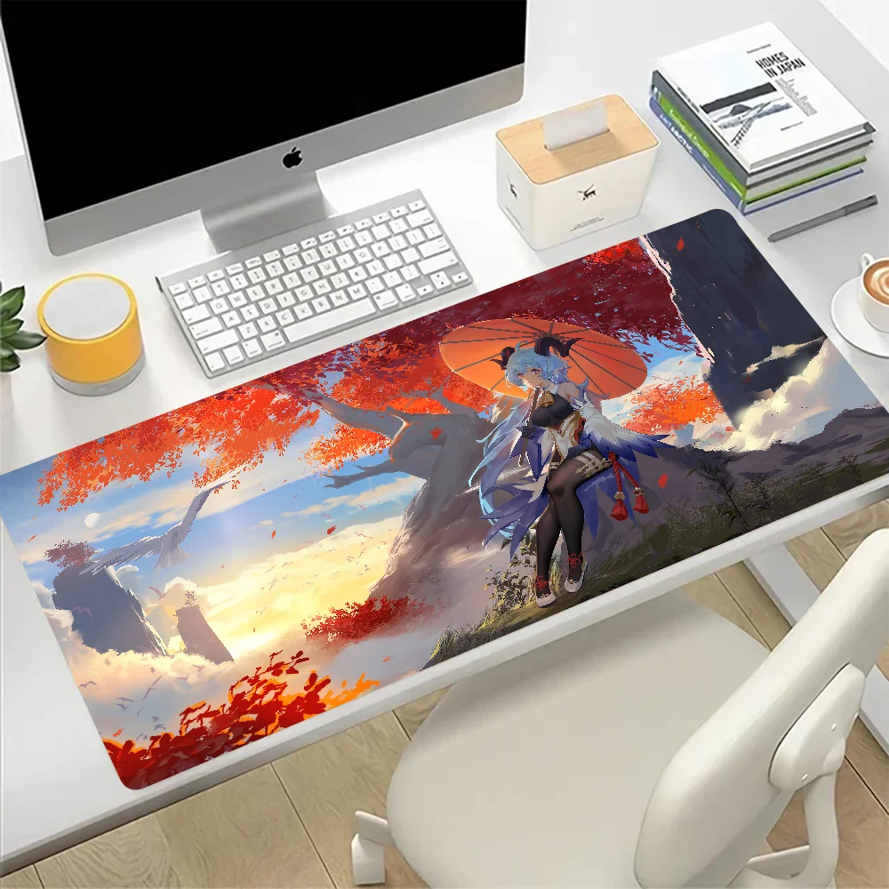Genshin Impact Landscape Large Mouse Pad Gaming Mousepad PC Gamer Computer Office Mouse Mat XXL Laptop Keyboard Mat Desk Pad