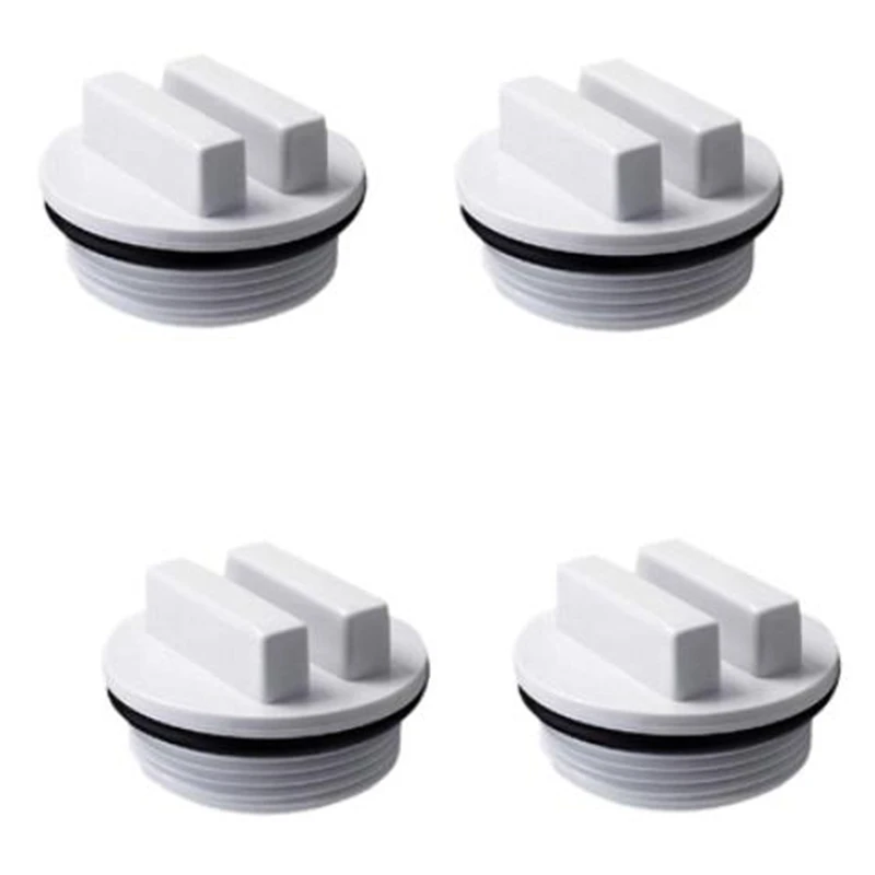 

4 Pcs 1.5 Inch Threaded Pool Spa Return Winterizing Filter Drain Plug With O-Ring For Winterizing Pools Winter Season