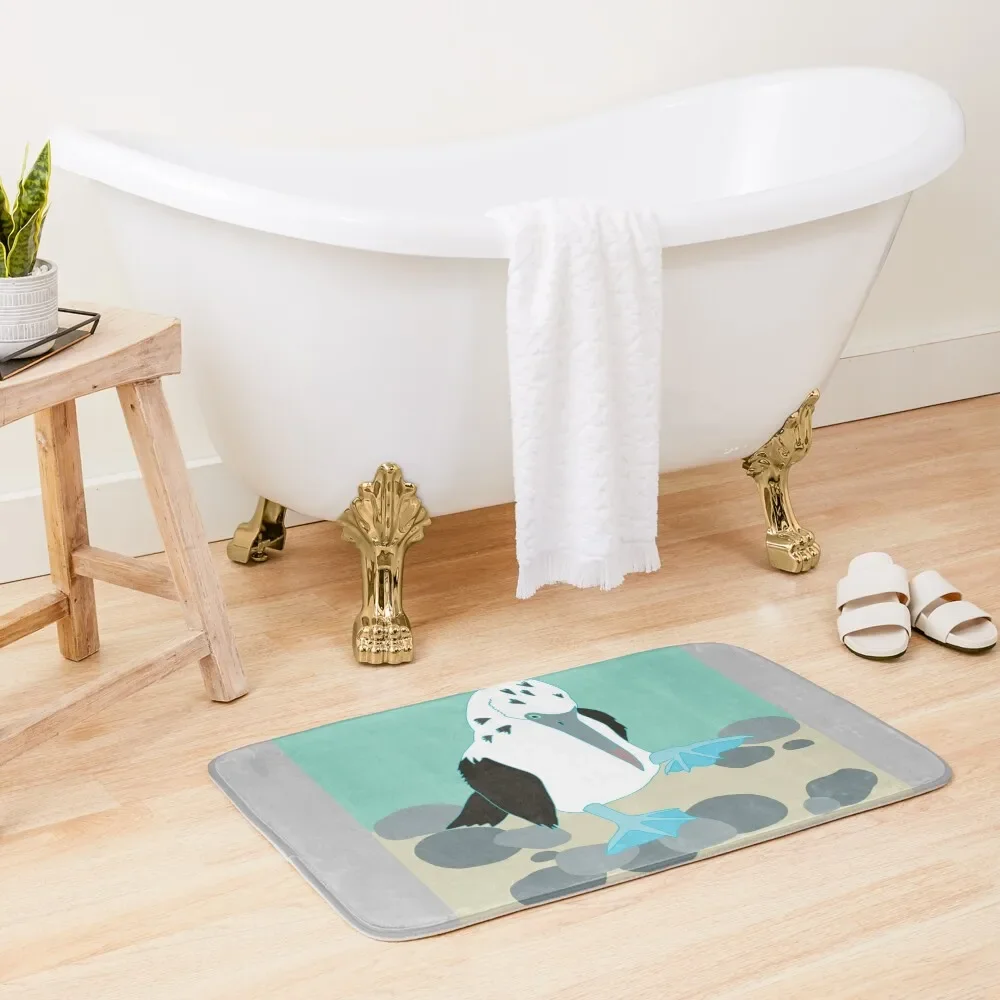 

Blue footed booby Bath Mat Bathroom Floor Carpet For Bath Anti-Skid Anti-Skid Shower Bathroom Accessory Mat