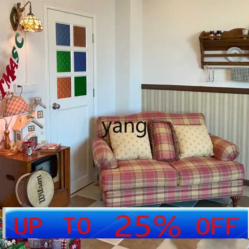 LMM غرفة نوم ذات قماش فرعي على الطراز الرعوي القديم وأريكة مزدوجة ثلاثية للإفطار