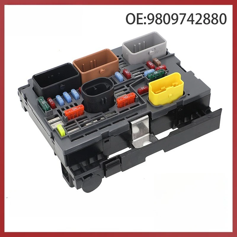 

9809742880 Подходит для Peugeot 308 408 Citroen C4, релейный модуль автомобильного блока предохранителей