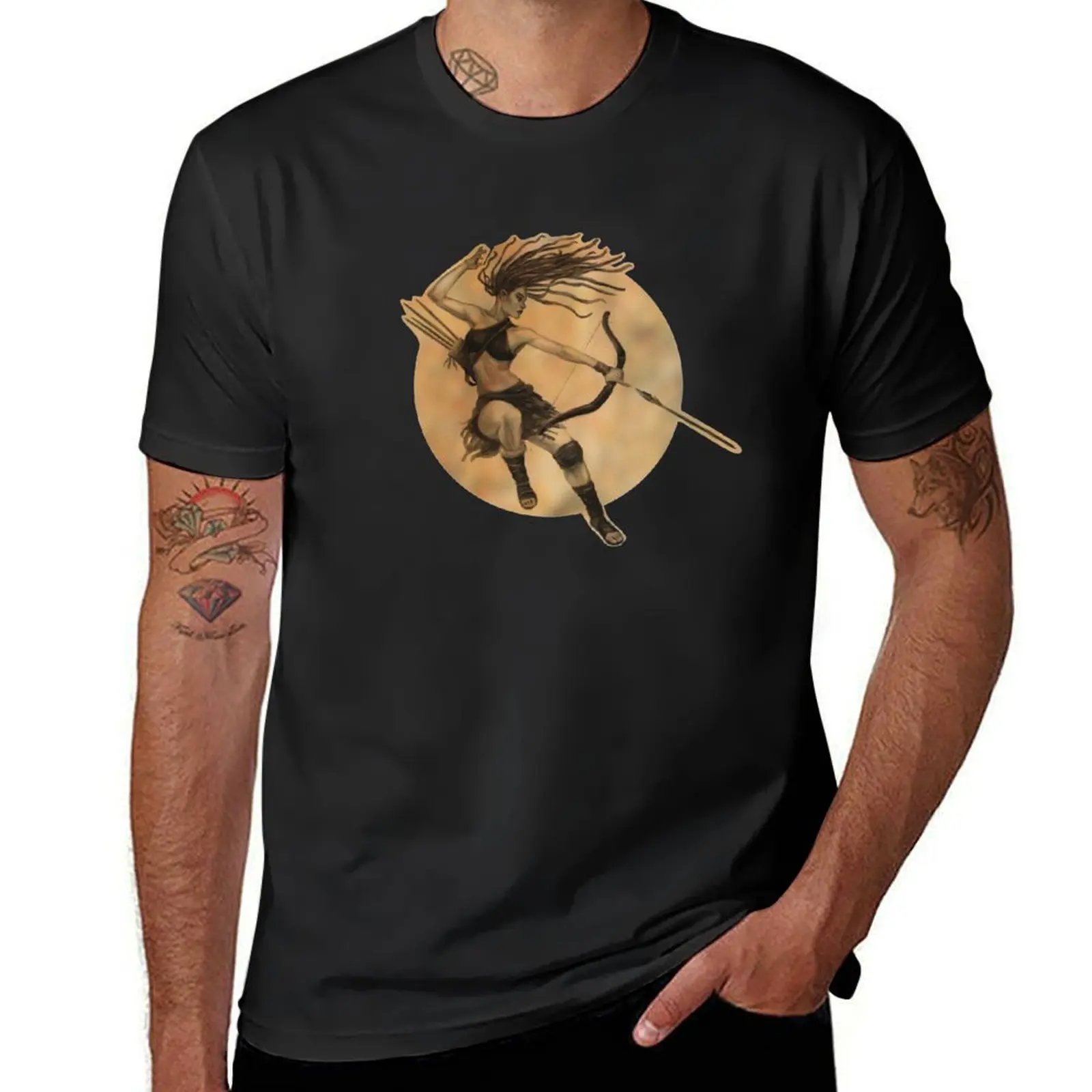 Primitive Huntress T-shirt cute tops for a boy sports fans mens plain t shirts