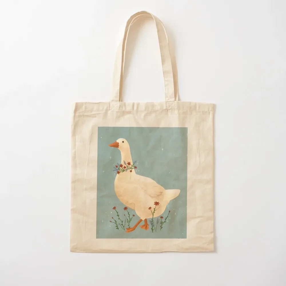 A Goose on a Stroll Tote Bag shopper bag women reusable grocery bags tote bag woman shoping