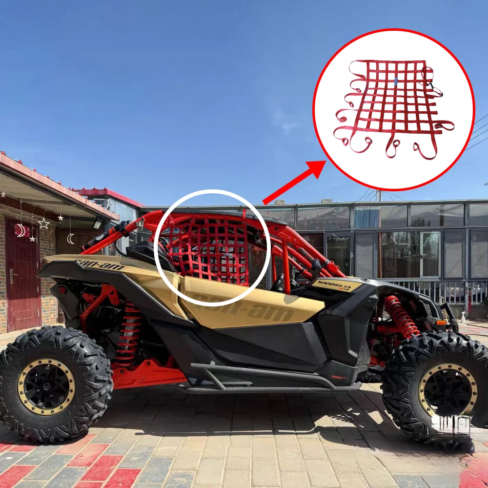 Accesorios para vehículos utilitarios Terrain (UTV), red de seguridad para ventana, piezas de alta calidad para Can Am Maverick X3
