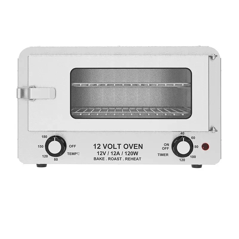 6L 12V 120W Electric Mini Portable Toaster Oven for Car Outdoor Camping - DC Microwave Roaster Box