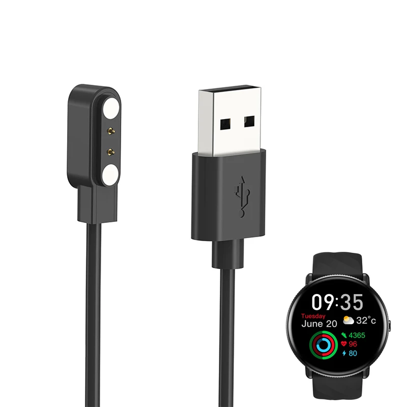 Dock Charger Adapter Smartwatch USB Charging Cable Power Charge Wire For Zeblaze GTR 3 Pro Sport Smart Watch Accessories