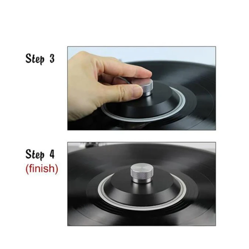 Morsetto per dischi in vinile POM di fascia alta 75g stabilizzatore per dischi LP peso per dischi giradischi morsetto in vinile smorzatore di vibrazioni strumenti professionali