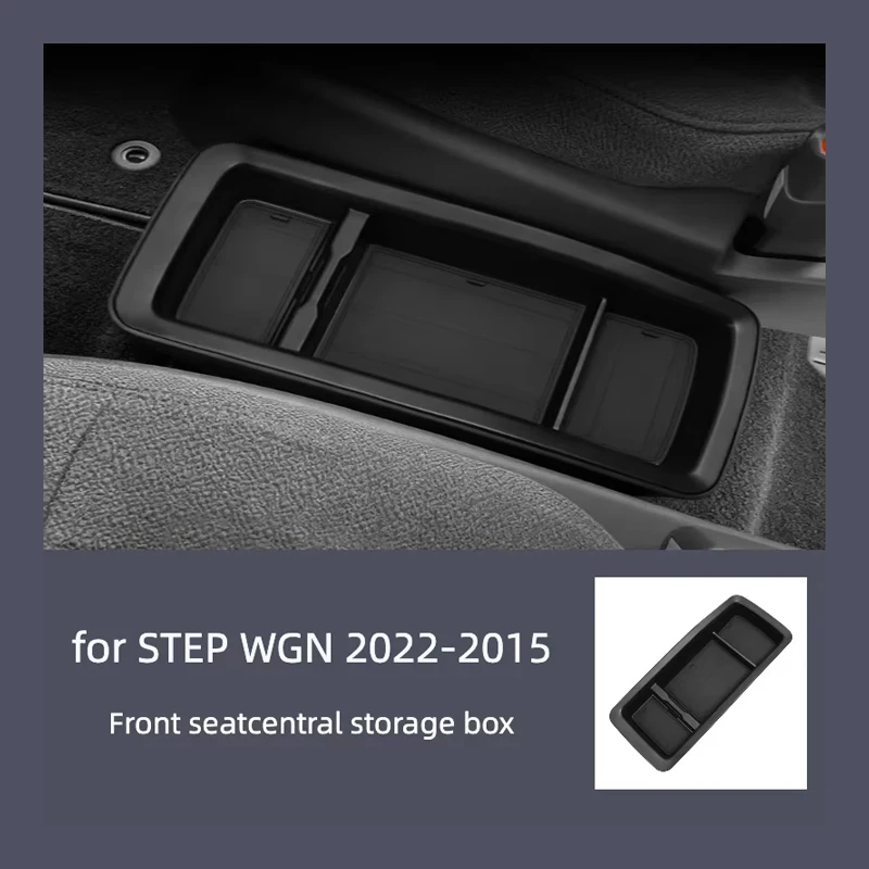 Suitable for 22-25 steps Weil sixth generation STEPWGN central storage box car storage box black ABS material modified parts