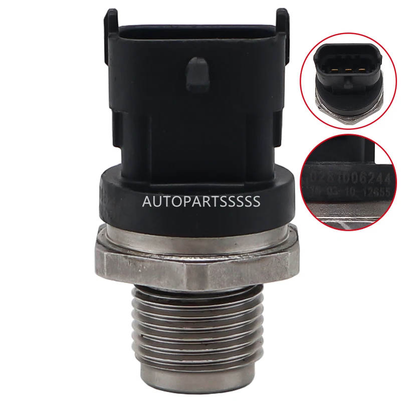 Original New 0281006244 S2276-21090 S227621090 For Nissan Navara D22 Patrol ZD30 Fuel Rail Pressure Sensor