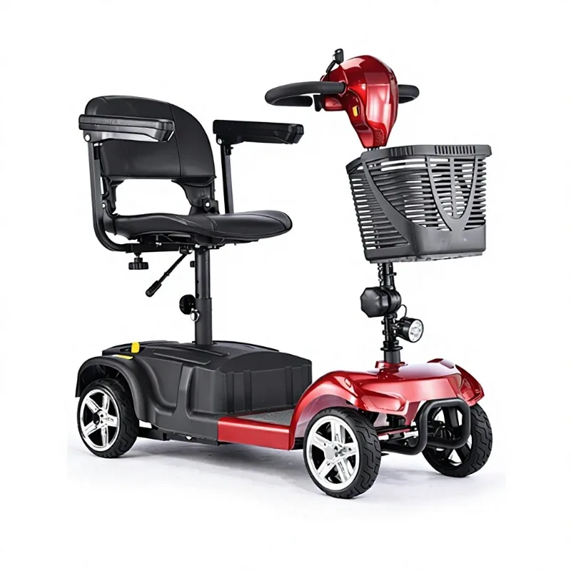 Foldable four-wheel intelligent household electric scooter - advanced means of transportation
