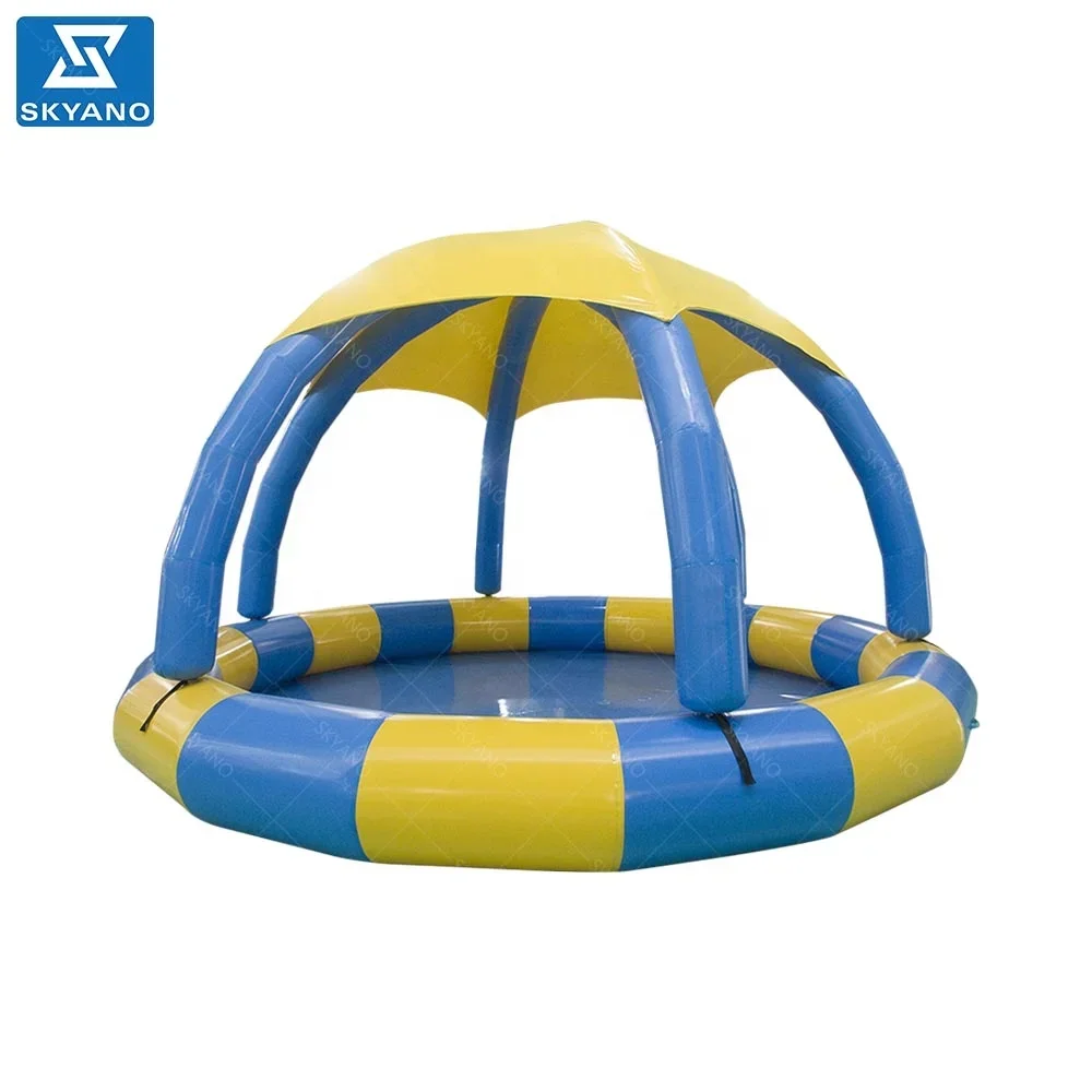 

Открытый надувной круглый бассейн с крышкой купольной палатки