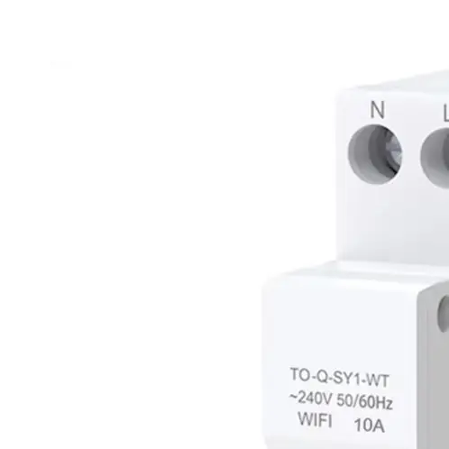 WiFi Smart Circuit Breaker Compatible with For Tuya Remote Control Scheduling and Voice Commands 1P+N For DIN Rail AC