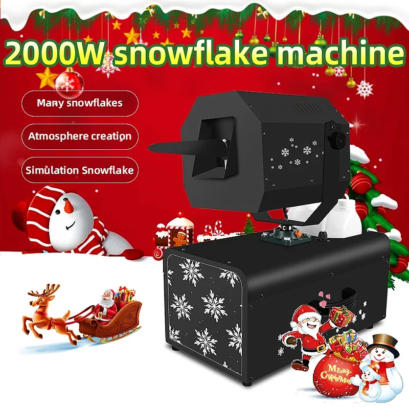 SHTX new model fully automatic moving head snow making machine for christmas outdoor Stage wireless remote  1500w snow machine