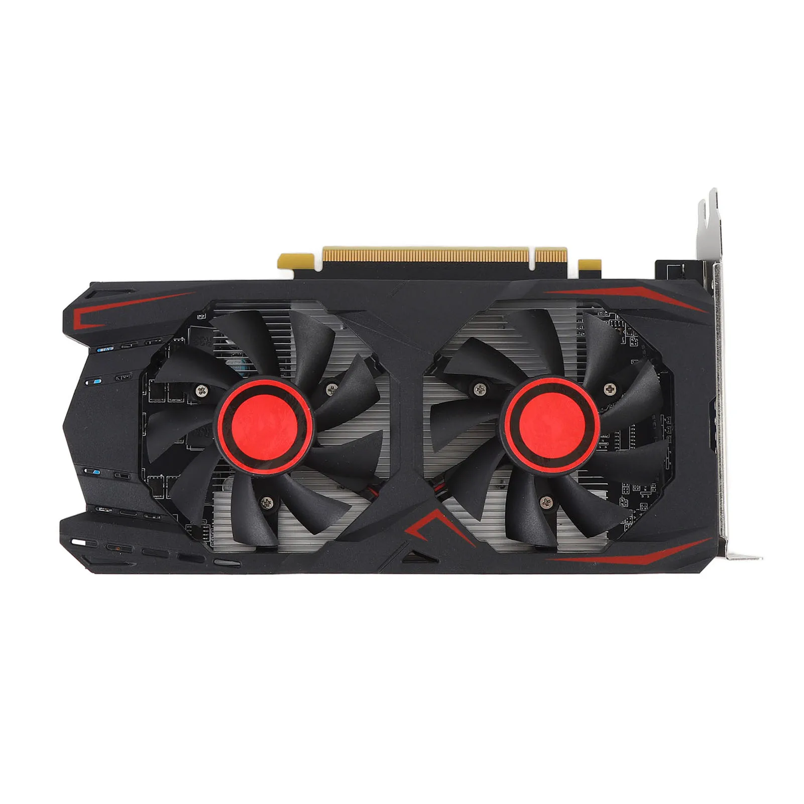 بطاقة رسومات الألعاب PCIE 2.0 16X فتحة مزدوجة مروحة HD واجهة الوسائط المتعددة بطاقة الرسومات منخفضة الضوضاء DVI VGA واجهة للعمل