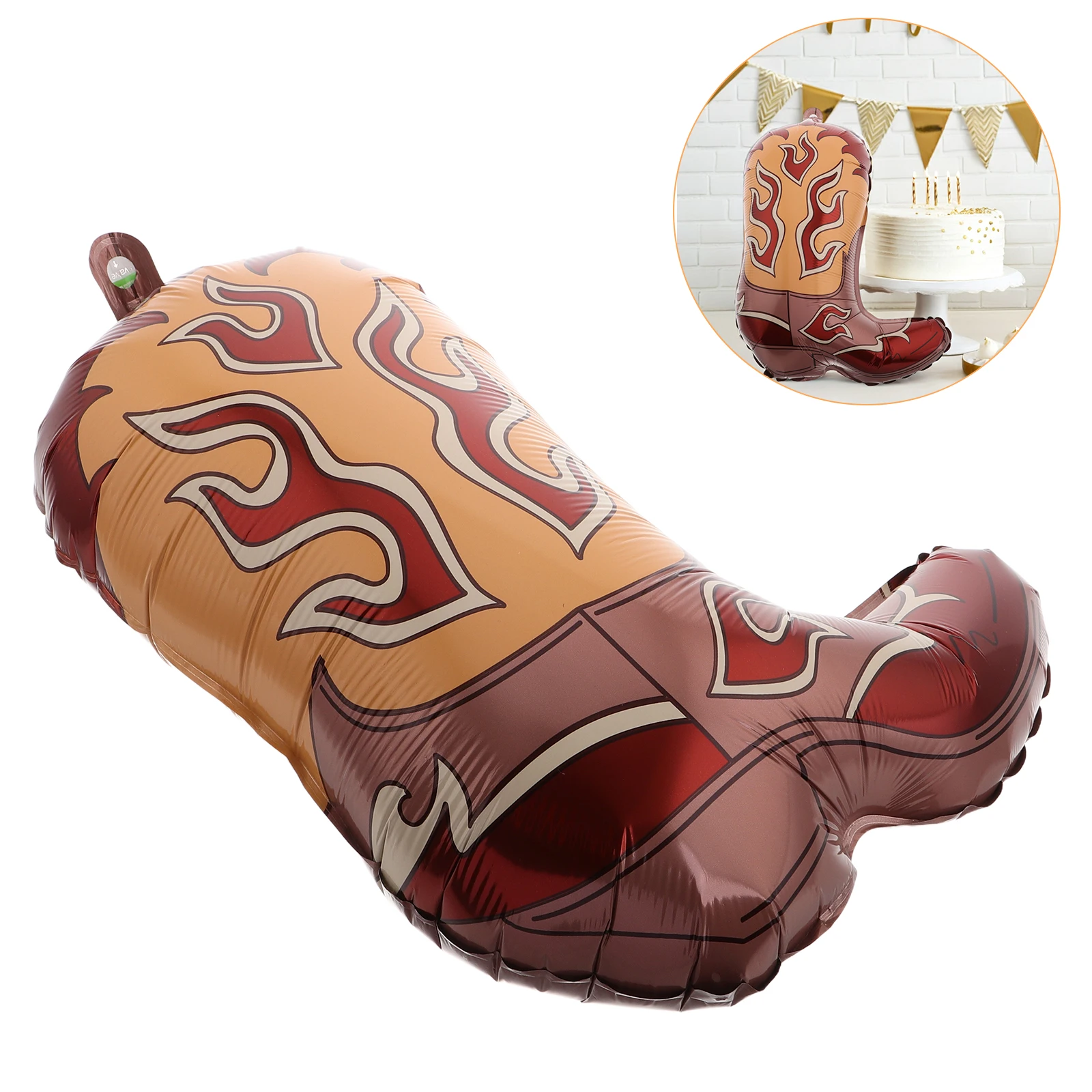 

6Pcs Western Cowboy Boot Balloons Inflatable Party Supplies Birthday Decorations Western Theme Cowboy Boot Centerpieces