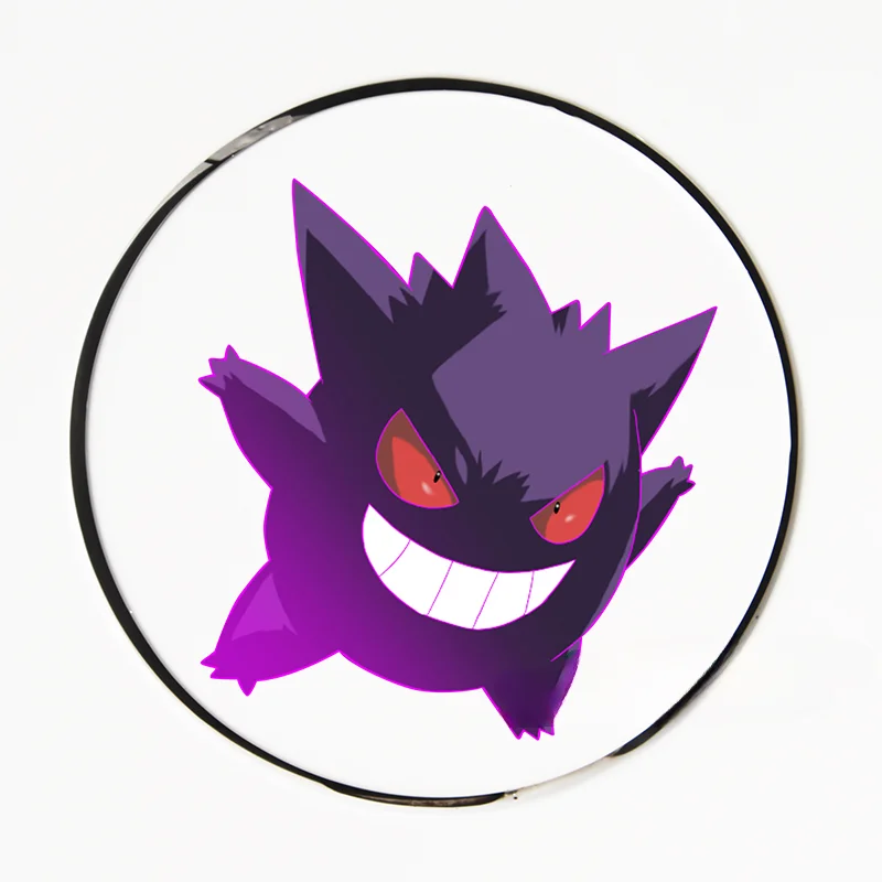 Pokemon Anime Gengar Sticker Car Decoration Sticker Scratch Blocking Sticker Cartoon Fuel Tank Cap Sticker Children\'s Toy Gift