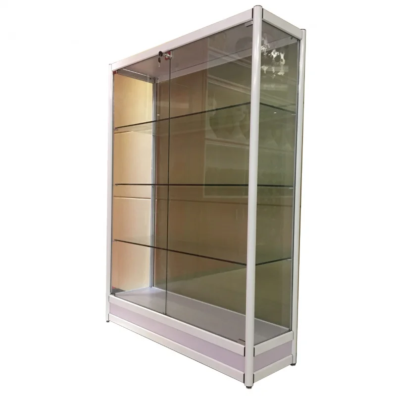 

Custom. new design white automotive store glass display cabinet item display showcase