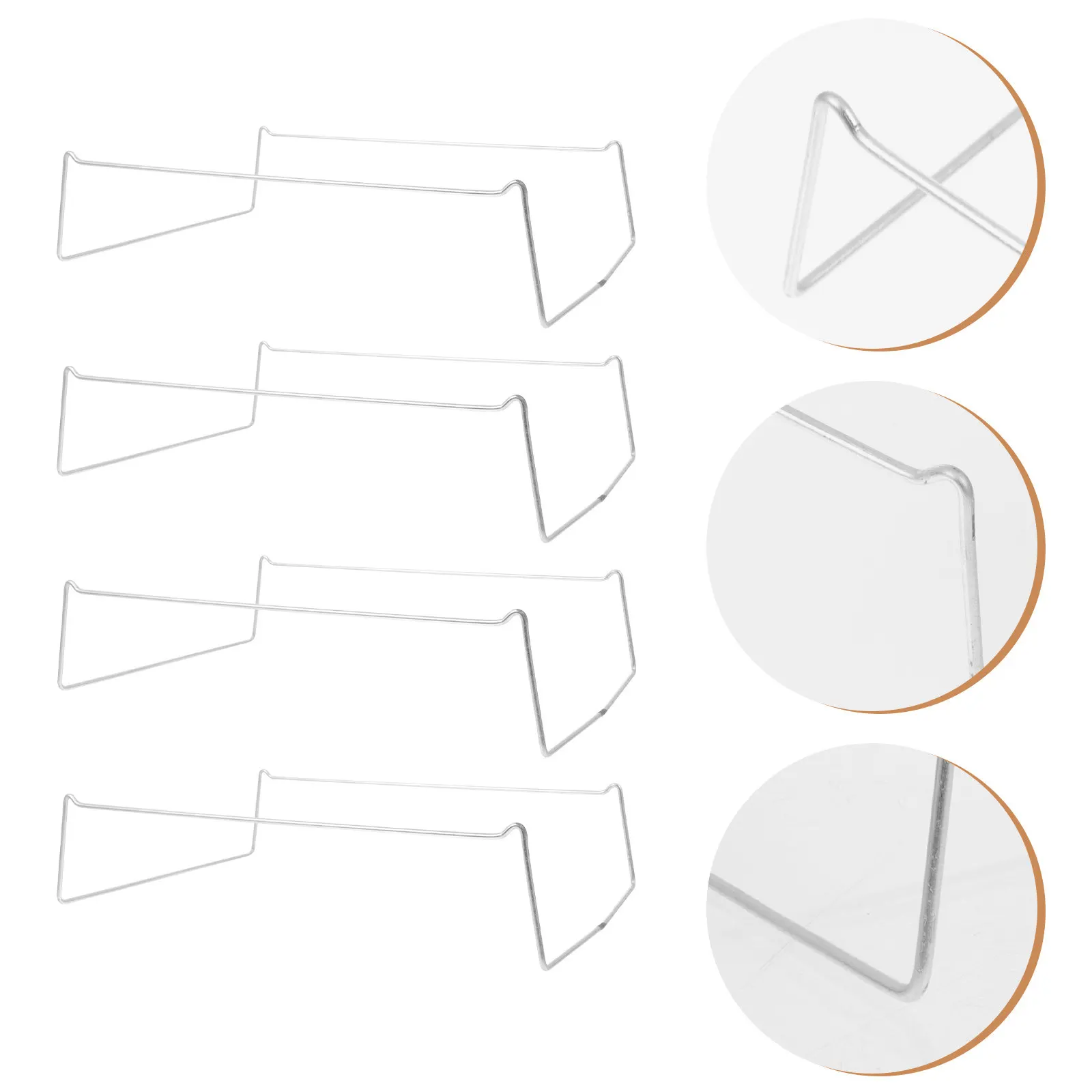 4Pcs Metal Rack for Grilled Fish Sturdy Bbq Plate Holder Heightening Base for Grilling Tray Storage Bracket Kitchen Gadget