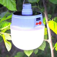 Camping Lantern Solar LED Light DC Fast Charging Portable Bulb 5Lighting Modes Tent Hanging Bulb for Outdoor Hiking Emergen Q1I7