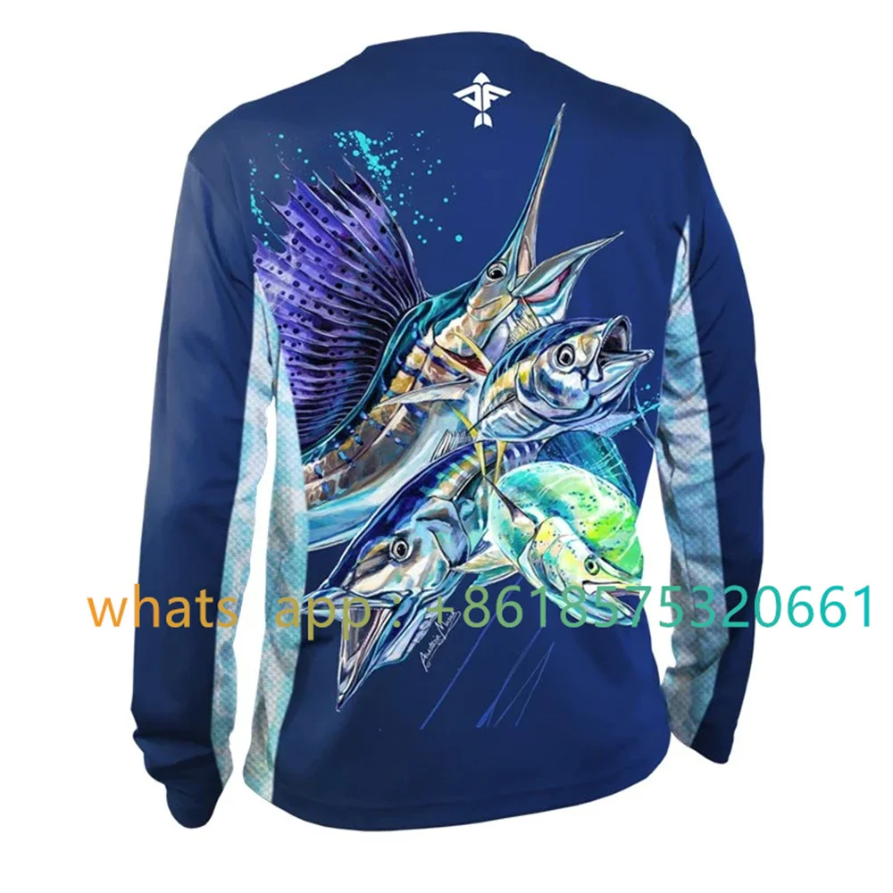 Aquaflage Men's Long Sleeve Performance Fishing Shirt Vented Shirt Protection Fishing Wear Anti Uv Breathable Fishing Shirt 2023