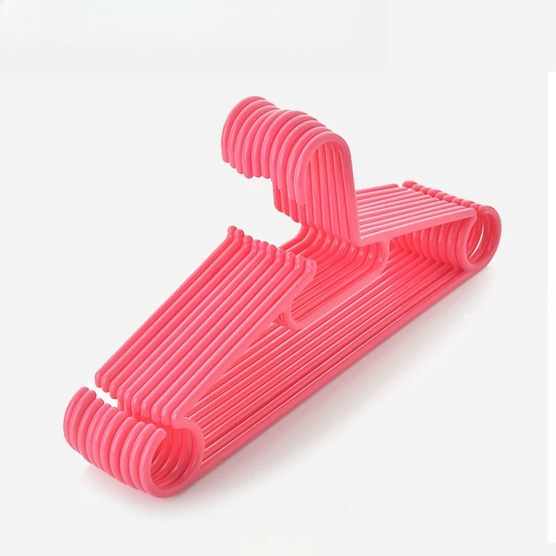 

10pcs 40cm Multi-function Plastic Clothes Hanger Anti-slip Design For Shirt Cami Pants Household Clothes Hanging Organizing Rack