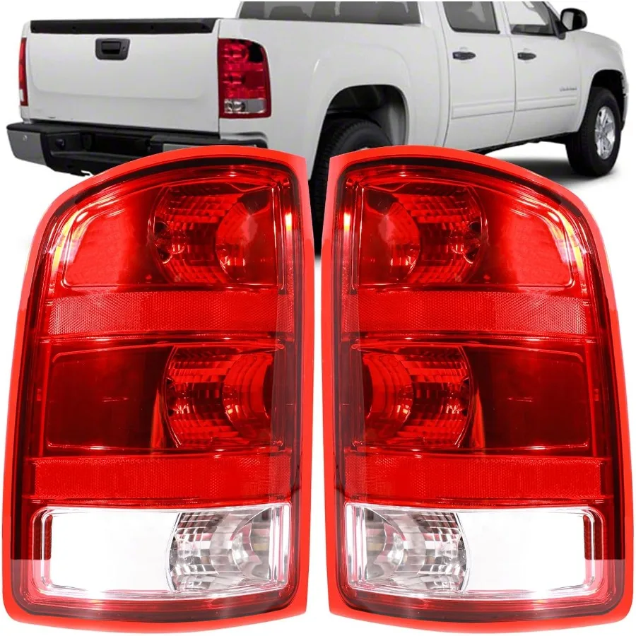 

Tail Lights Compatible With 20072014 GMC Sierra 1500 2500HD 3500HD Driver and Passenger Side Taillights Brake Signal Assembly w