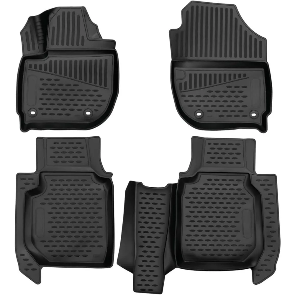 

US Fits 2016-2022 Honda HR-V Floor Mats Front & 2nd Row Seat Liner Set All Weather Full Set Liners (Black)