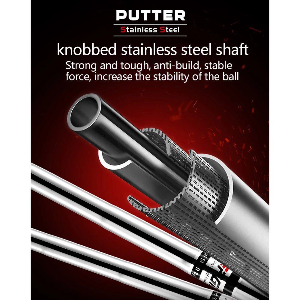 PGM Golf Putter für Männer & Frauen, Anti-Twist Mallet, für Rechts-/Linkshänder | Ball-Aufnahmefunktion, Ausrichtungshilfe – Detail 5