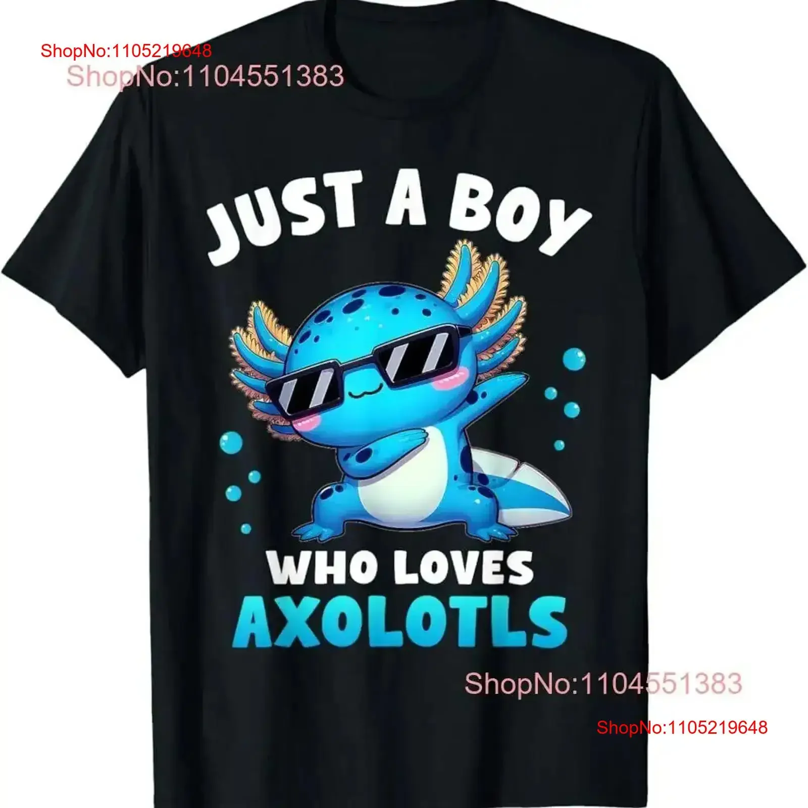 

Axolotl Kawaii Just A Boy Who Loves Axolotls Dabbing T Shirt vintage Washed Versatile Slightly streetwear Breathable Stylish