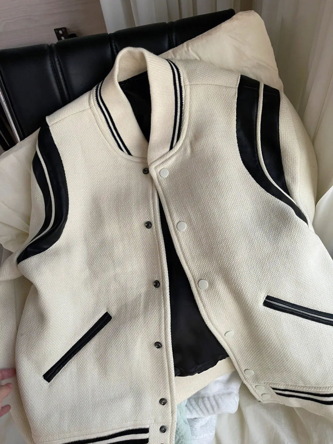 

High-End Vintage Biker Jaet Outerwear Thiened Men's Women's Autumn Winter American Sle Baseball Coat Youth Trendy Loose...