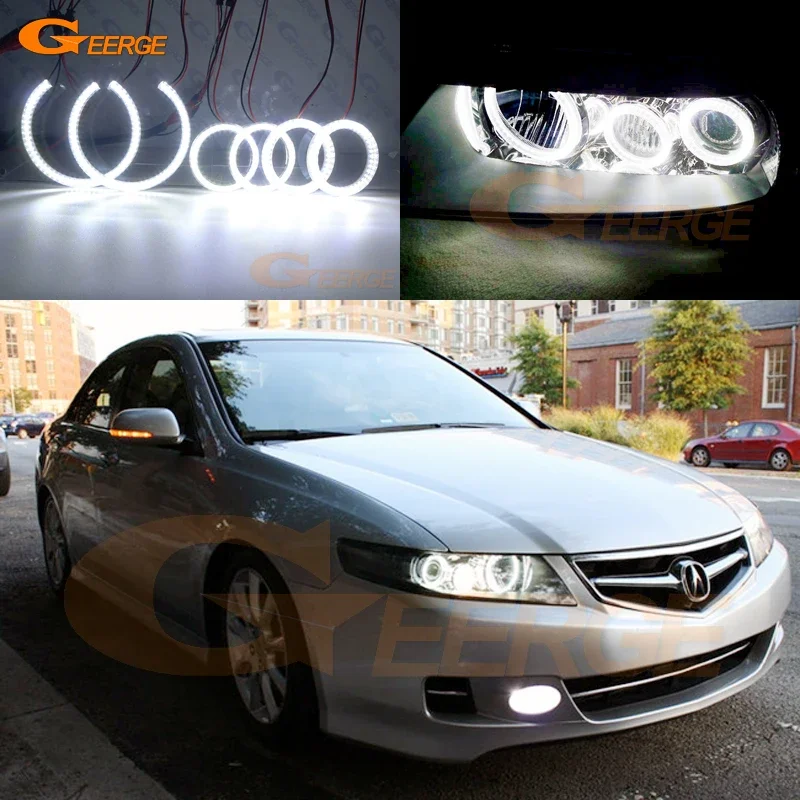 

For Honda Accord CL7 CL8 CL9 CM2 ACURA TSX CL 2003 - 2006 2007 2008 Day Light Super Bright SMD LED Angel Eyes Kit Halo Rings