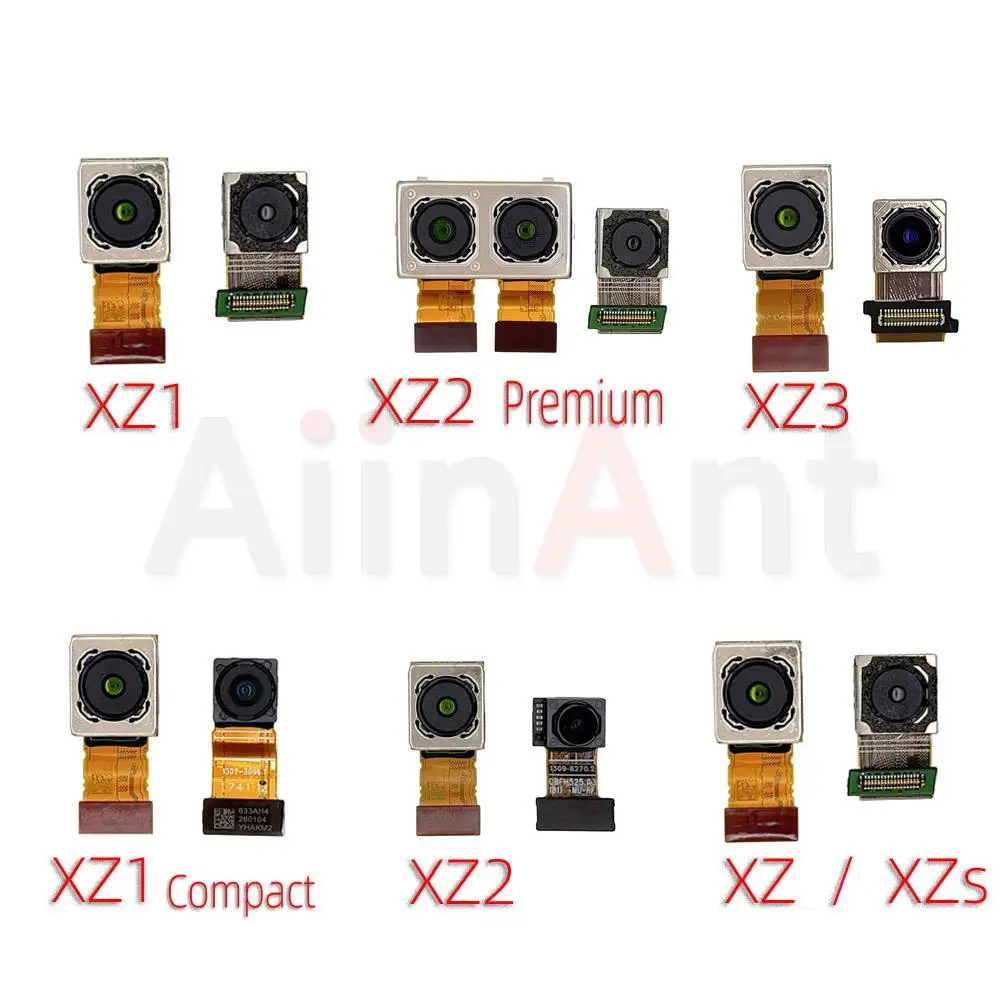 Aiinant Tylna duża tylna kamera Flex Cable do Sony Xperia XZ XZs XZ1 XZ2 XZ3 Premium Compact Small Front Camera Flex