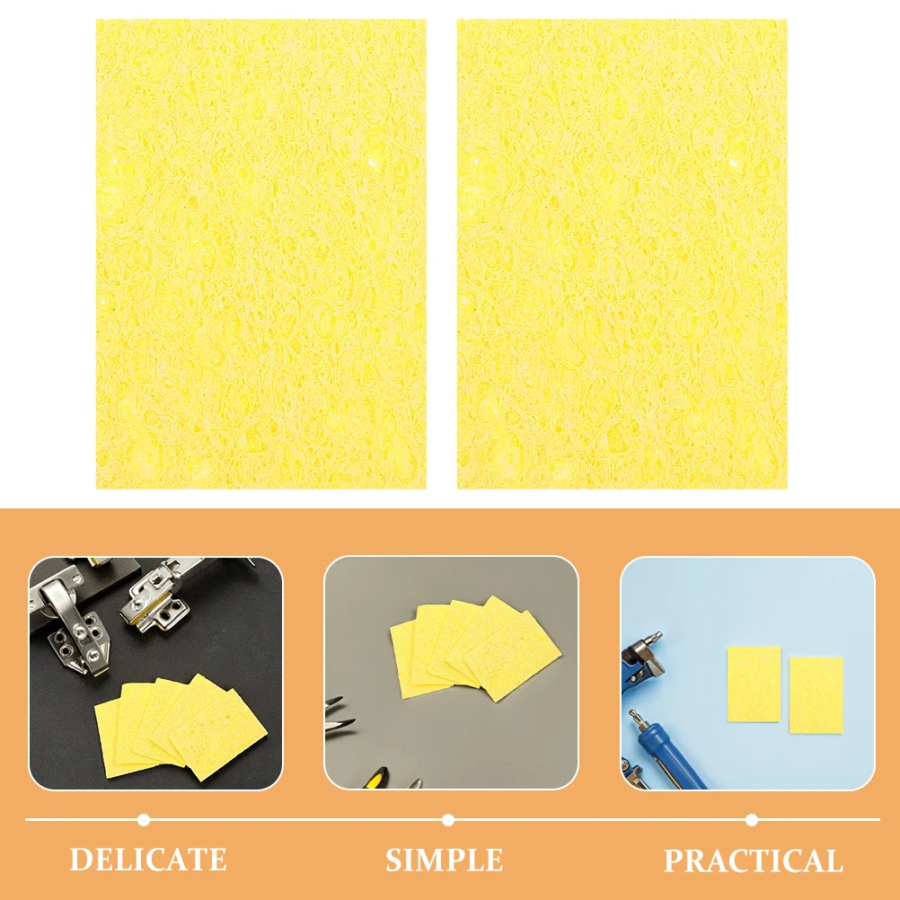 10Pcs Soldering Iron Sponge Pad High Absorption Cleaning Accessory for Precise Soldering Work Solder Tip Cleaner