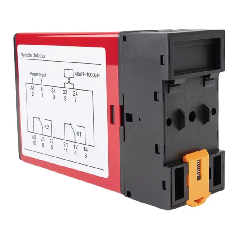 Efficient 110B Vehicle Detector AC220V Single Channel Inductive Vehicle Loop Detector For Car Parking Lot Access Control