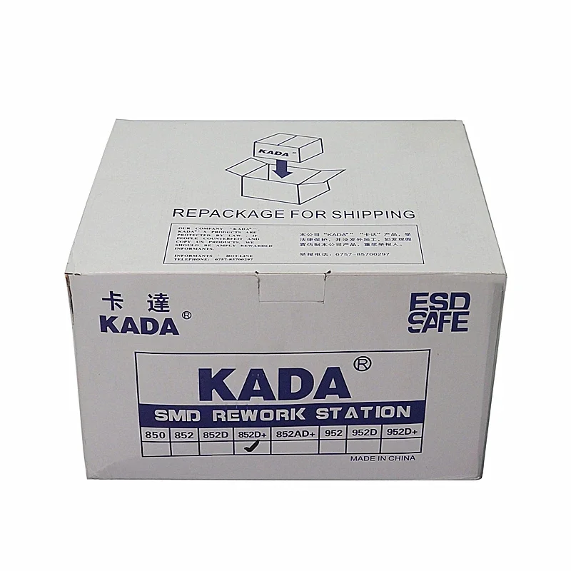 KADA 852D+ SMD Repairing System Tool BGA LCD Digital Welder Soldering Station Hot Air Gun & Solder Iron 2 in 1 220V/110V