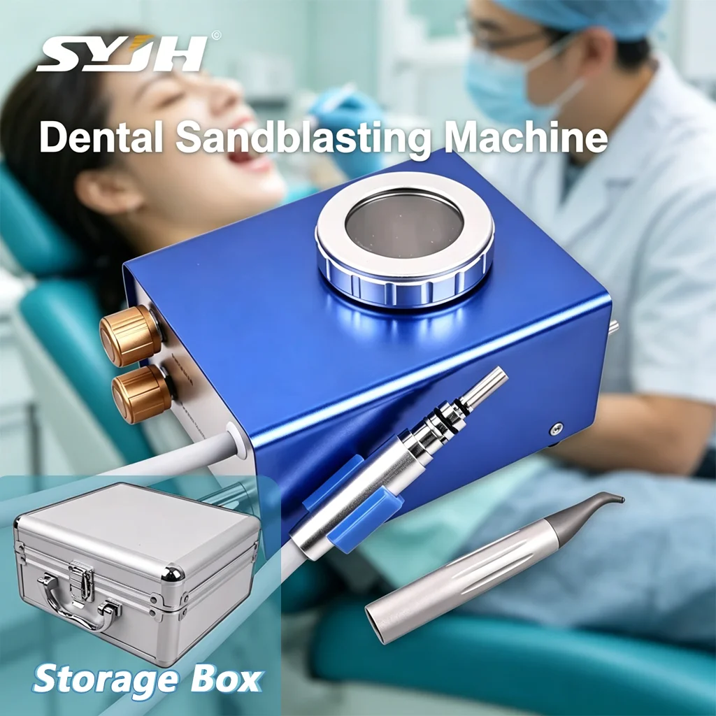 

Стоматологический воздушно-абразивный аппарат SYJH B2/M4 с съемными насадками, подача воды более 30 мл/мин, большой резервуар для порошка