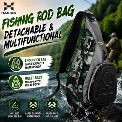 HASIDA Multi-Functional Casting Spinning Rod Zipped Adjustable Shoulder Strap High Quality Sling Messenger Waist Bag