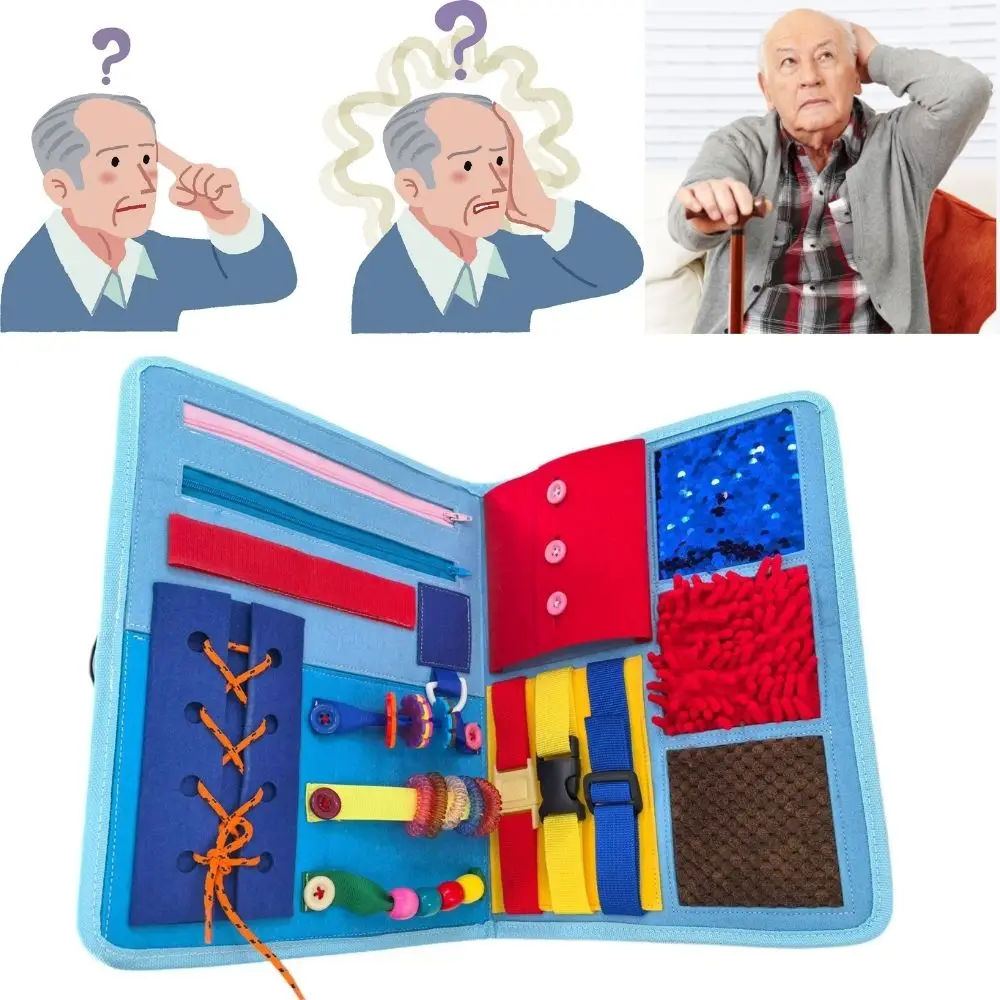 Soothing Activity Sensory Blankets Elderly Perception Training Notebook Dementia Alzheimers Patients Memory Training Blanket