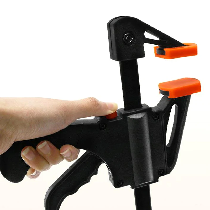 New Tool DIY Adjustable Hand Woodworking Spreader 4 Inch Clip Kit Quick Ratchet Release F Clamp Speed Squeeze Work Bar Clamp
