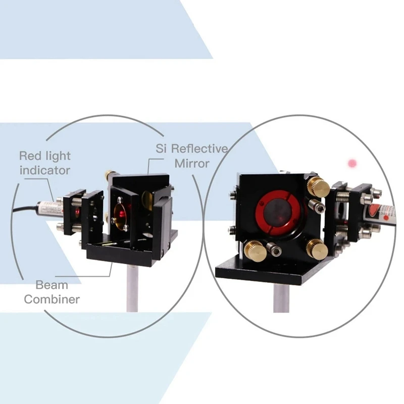 Base de combinación de rayo láser, puntero rojo, montaje combinador para D20/25Mm, accesorios de repuesto para máquina cortadora de grabado láser CO2